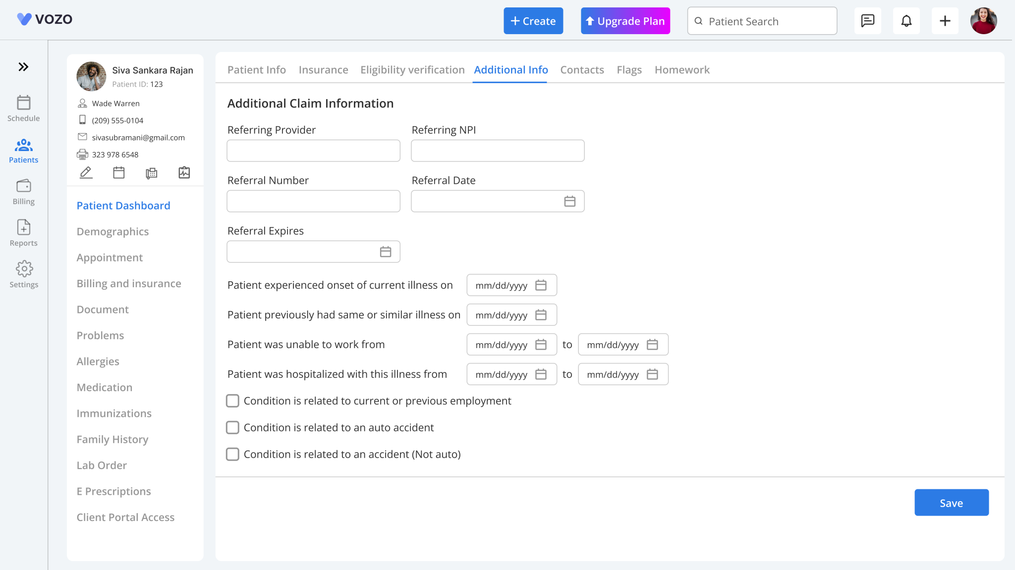 Additional Info – help.vozohealth.com